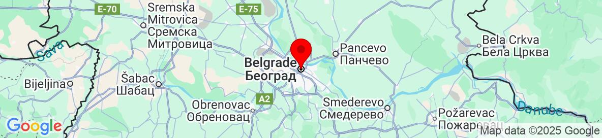 Map for "Pomeranian puppies from Belegrad". The detailed map is only available to logged in users. Please log in or register. Belgrade, City of Belgrade, Serbia