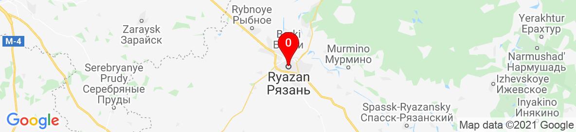Map of Ryazan, Gorod Ryazan', Ryazan Oblast, Russia. More detailed map is available only for registered users. Please register or log in.