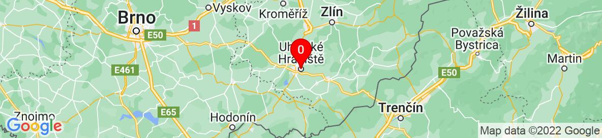 Map of Uherské Hradiště, Uherské Hradiště District, Zlín Region, Czechia. More detailed map is available only for registered users. Please register or log in.