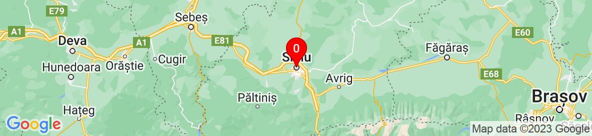 Map of Sibiu, Romania. More detailed map is available only for registered users. Please register or log in.