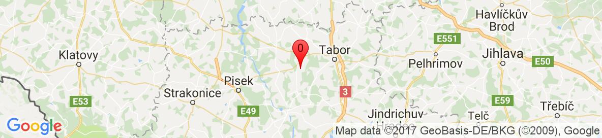 Map of Stádlec, Czech republic. More detailed map is available only for registered users. Please register or log in.
