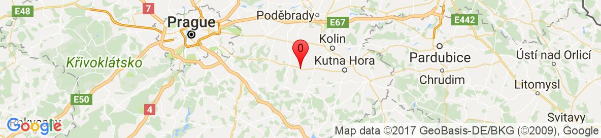 Map of Zásmuky, Kolín District, Central Bohemian Region, Czechia. More detailed map is available only for registered users. Please register or log in.