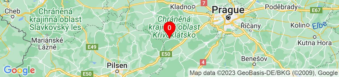 Map of Kublov, Beroun, Středočeský kraj, Česko. More detailed map is available only for registered users. Please register or log in.
