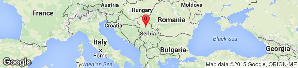 Map of Serbia. Detailed map cannot be displayed.