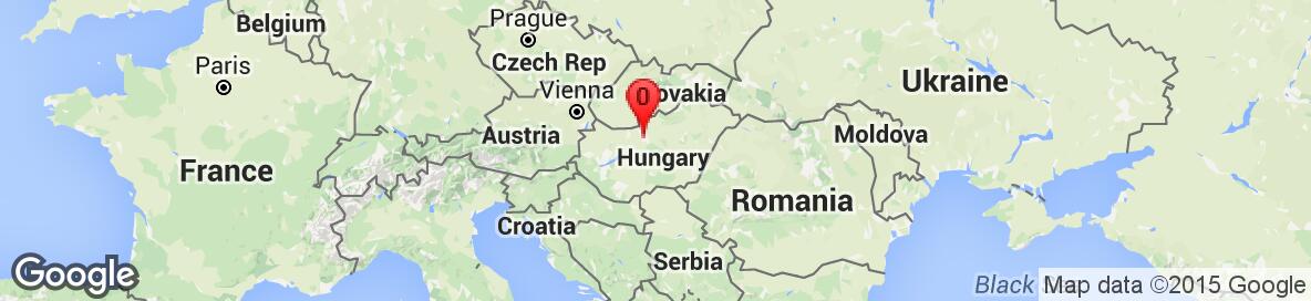 Map of Hungary. Detailed map cannot be displayed.