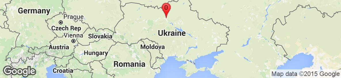 Map of Ukraine. Detailed map cannot be displayed.