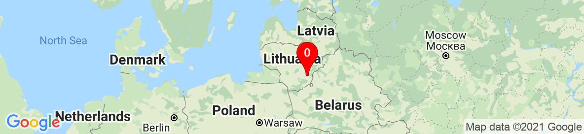 Map of Lithuania. Detailed map cannot be displayed.
