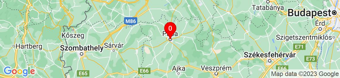Map of Pápa, Hungary. More detailed map is available only for registered users. Please register or log in.