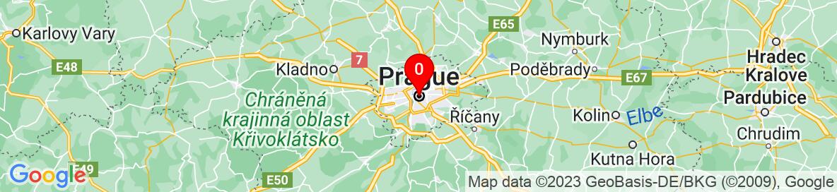 Map of Prague, Hlavní město Praha, Czechia. More detailed map is available only for registered users. Please register or log in.