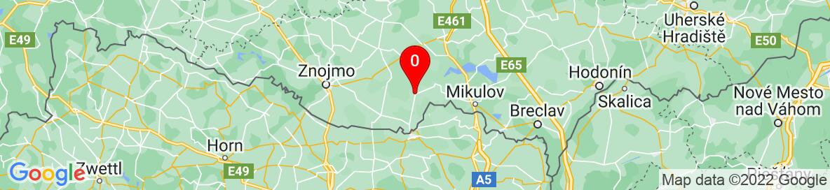 Map of Hrušovany nad Jevišovkou, Znojmo District, South Moravian Region, Czechia. More detailed map is available only for registered users. Please register or log in.