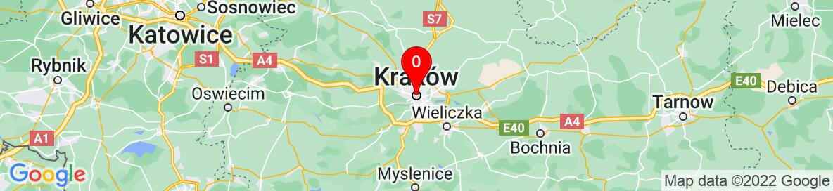 Map of Kraków, Kraków County, Lesser Poland Voivodeship, Poland. More detailed map is available only for registered users. Please register or log in.