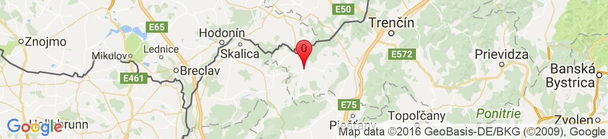 Map of Myjava, Myjava District, Trenčín Region, Slovakia. More detailed map is available only for registered users. Please register or log in.