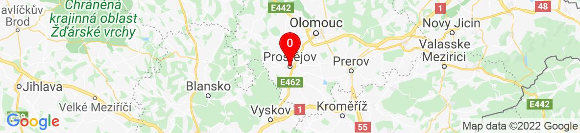 Map of Prostějov, Prostějov District, Olomouc Region, Czechia. More detailed map is available only for registered users. Please register or log in.