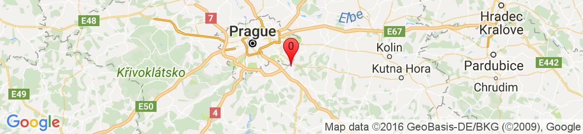 Map of Říčany, Prague-East District, Central Bohemian Region, Czech Republic. More detailed map is available only for registered users. Please register or log in.