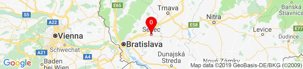 Map of Senec, Slovakia, Europe. More detailed map is available only for registered users. Please register or log in.