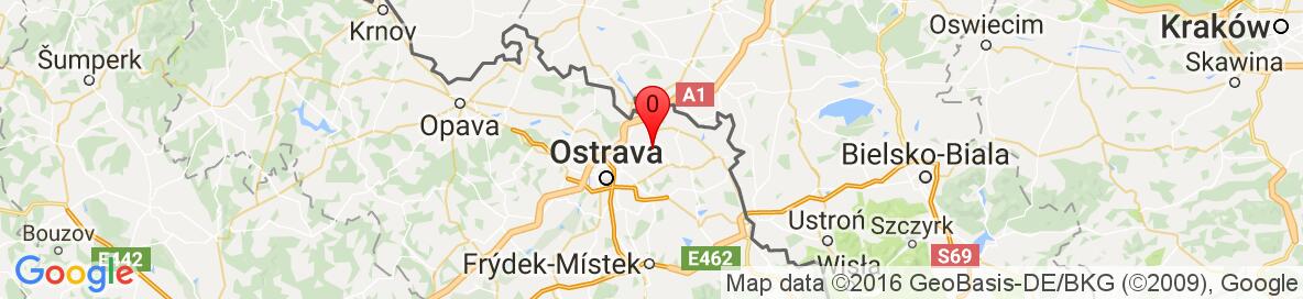 Map of Rychvald, Karviná District, Moravian-Silesian Region, Czech Republic. More detailed map is available only for registered users. Please register or log in.