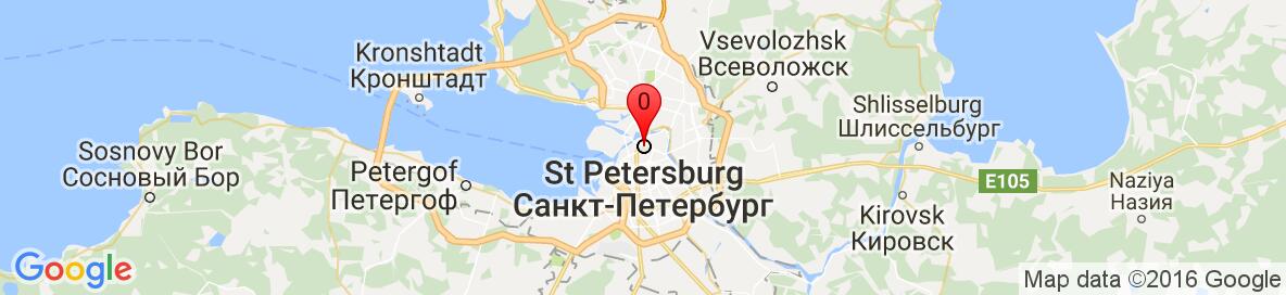 Map of Sankt-Peterburg, Russia. More detailed map is available only for registered users. Please register or log in.