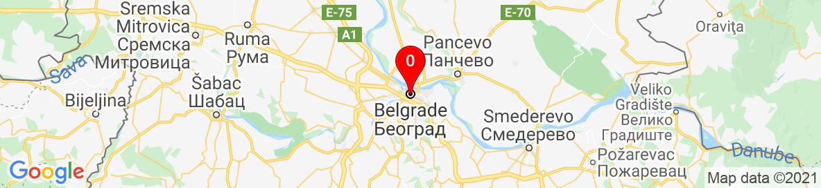 Map of Belgrade, City of Belgrade, Serbia. More detailed map is available only for registered users. Please register or log in.