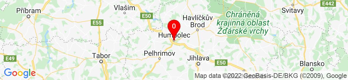 Map of Humpolec 39601, Czech republic. More detailed map is available only for registered users. Please register or log in.