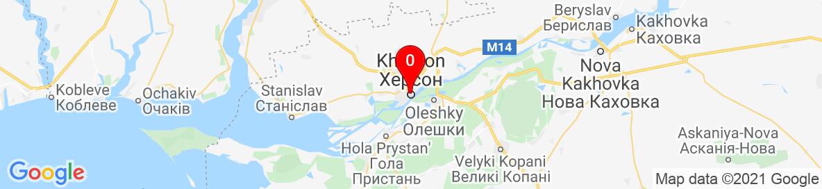 Map of Kherson. More detailed map is available only for registered users. Please register or log in.