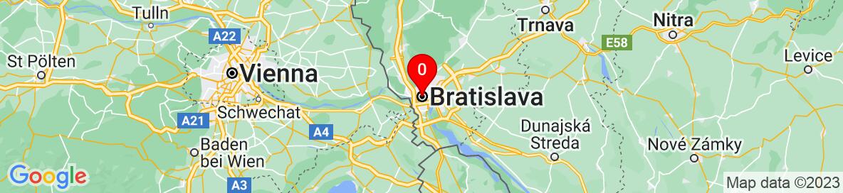 Map of Bratislava. More detailed map is available only for registered users. Please register or log in.