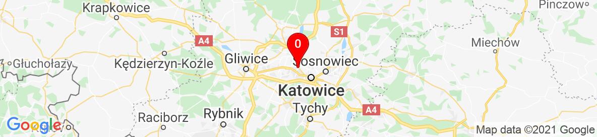 Map of Chorzow, Chorzów, Silesian Voivodeship, Poland. More detailed map is available only for registered users. Please register or log in.