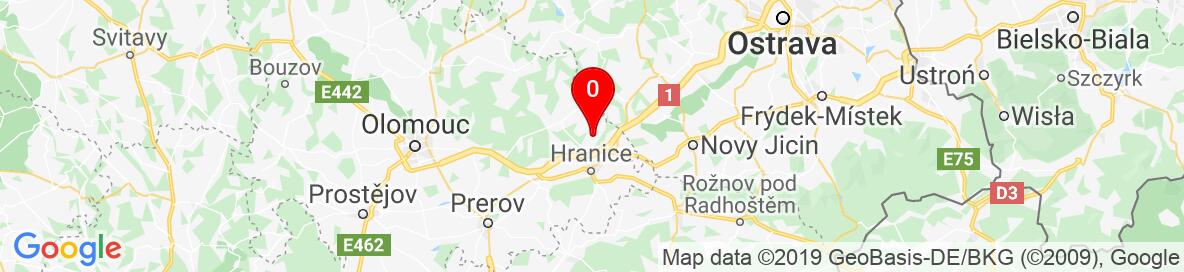 Map of Střítež nad Ludinou, Přerov, Olomoucký kraj, Česko. More detailed map is available only for registered users. Please register or log in.