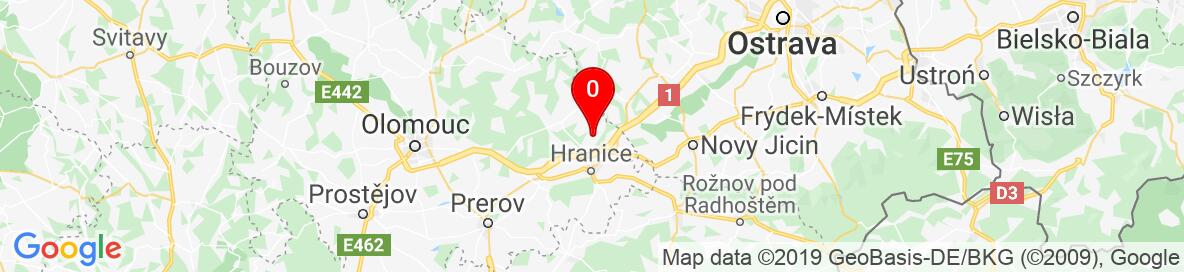 Map of Střítež nad Ludinou, Přerov, Olomoucký kraj, Česko. More detailed map is available only for registered users. Please register or log in.