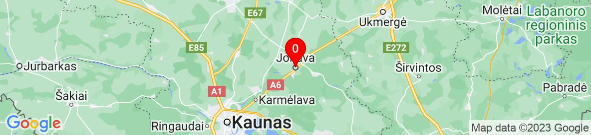Map of Jonava, Jonava District Municipality, Kaunas County, Lithuania. More detailed map is available only for registered users. Please register or log in.