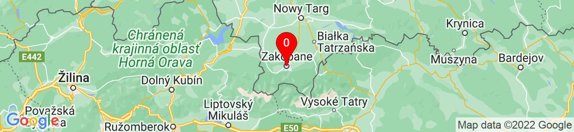 Map of Zakopane. More detailed map is available only for registered users. Please register or log in.
