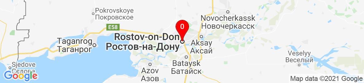 Map of Rostov-on-Don, Gorod Rostov-On-Don, Rostov Oblast, Russia. More detailed map is available only for registered users. Please register or log in.