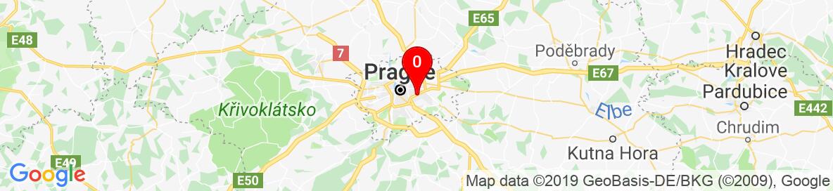Map of Praha, Hlavní město Praha, Česko. More detailed map is available only for registered users. Please register or log in.
