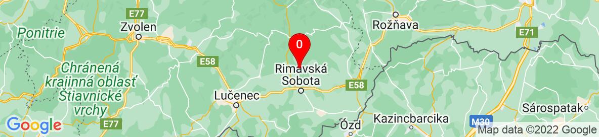 Map of Rimavská Sobota, Okres Rimavská Sobota, Banskobystrický kraj, Slowakei. More detailed map is available only for registered users. Please register or log in.